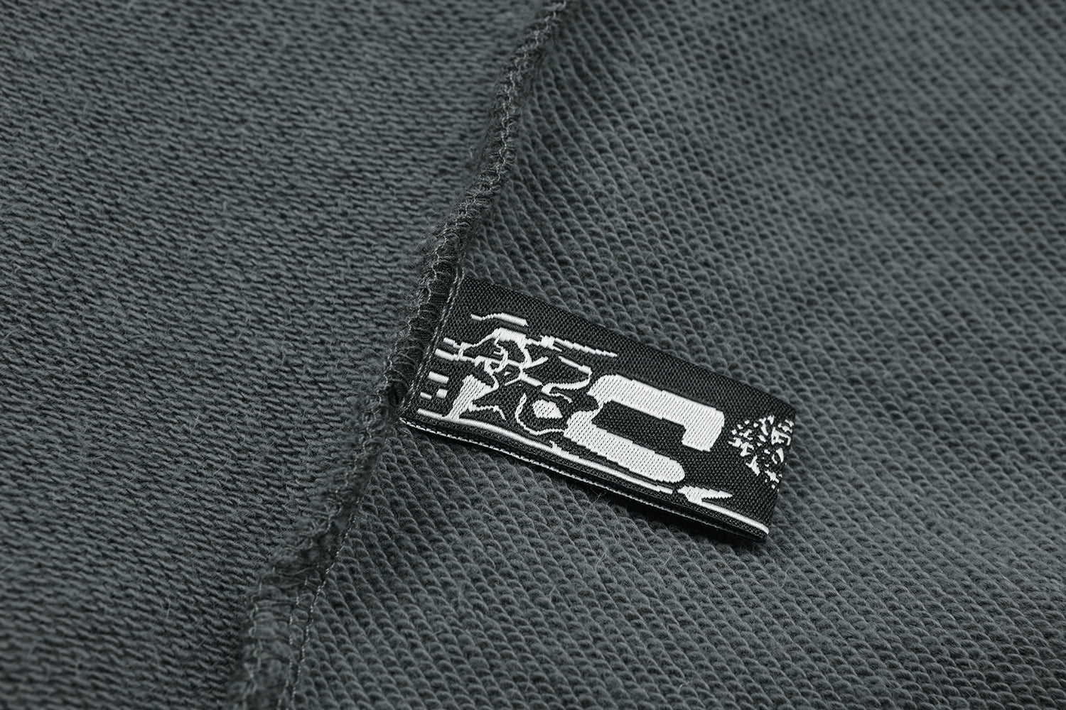 Sp5der Green Text Spider‑Web Dark Grey Pullover Hoodie