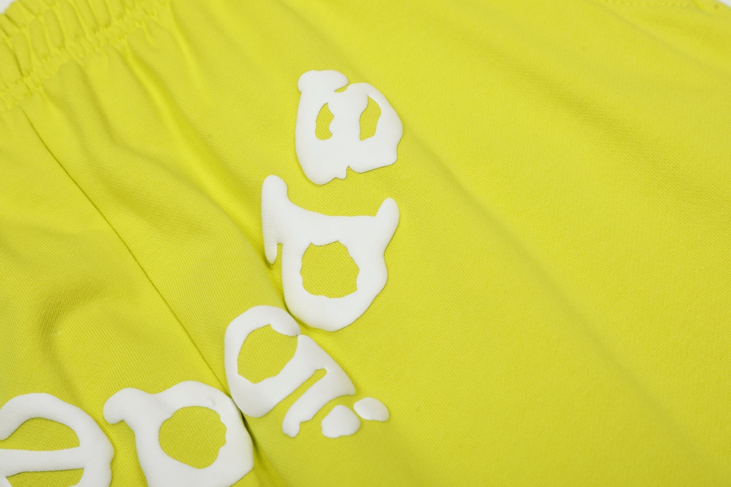 Sp5der Gradient Spider‑Web Yellow Pullover Hoodie