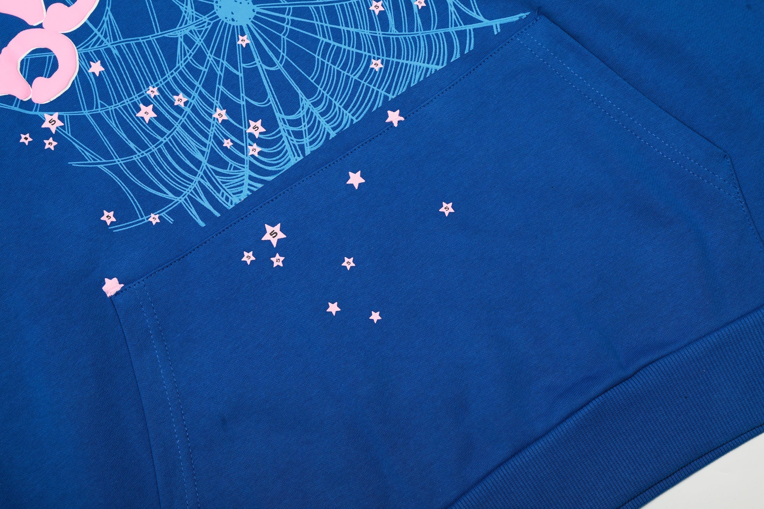 Sp5der 555 Pink Spider Graphic Pullover Hoodie
