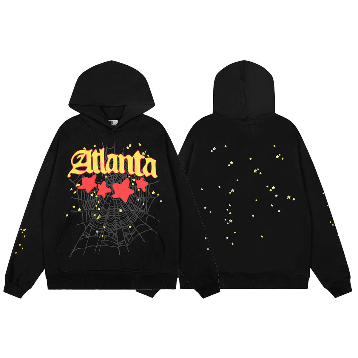 Sp5der Atlanta Spider Web Graphic Pullover Hoodie