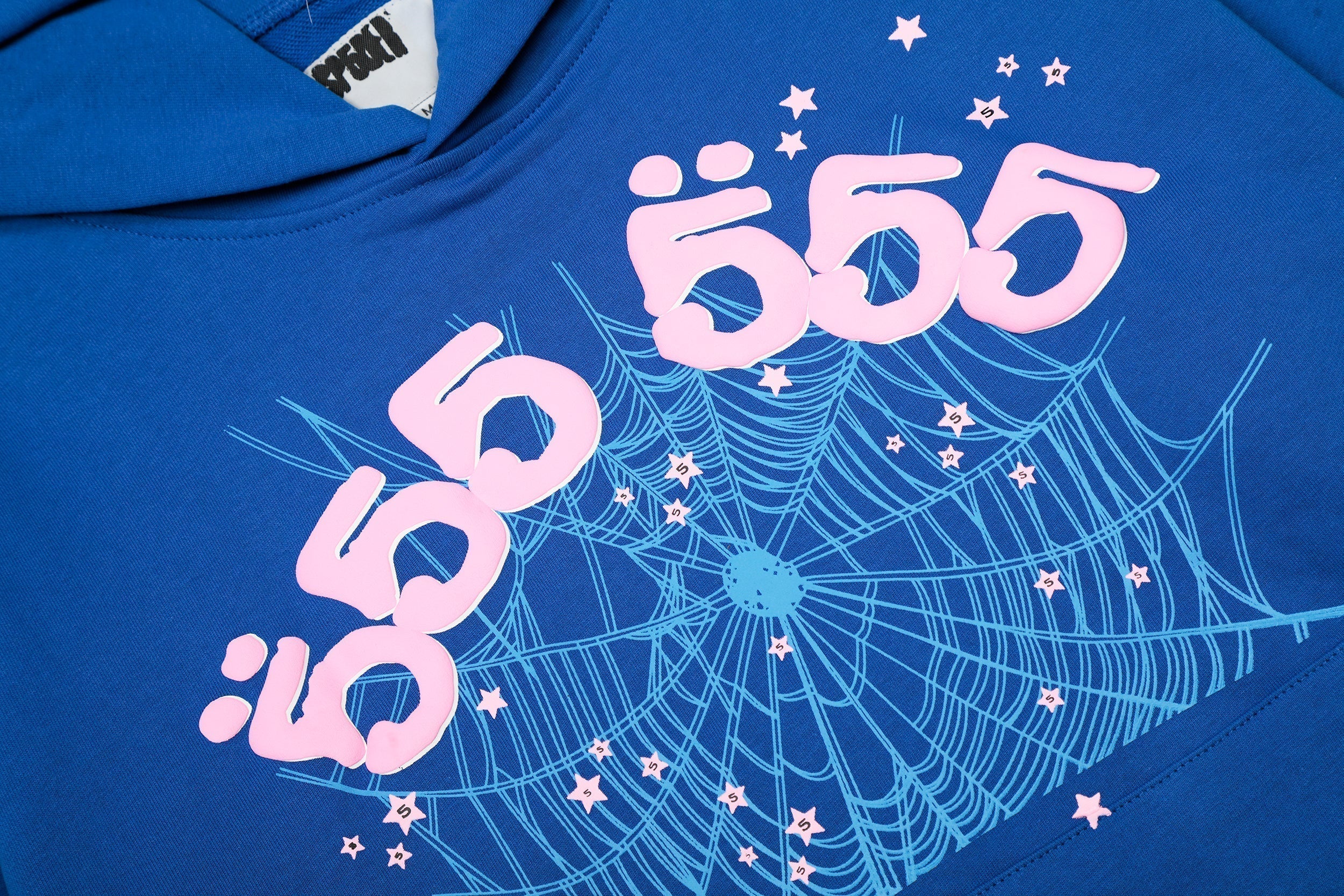 Sp5der 555 Pink Spider Graphic Pullover Hoodie