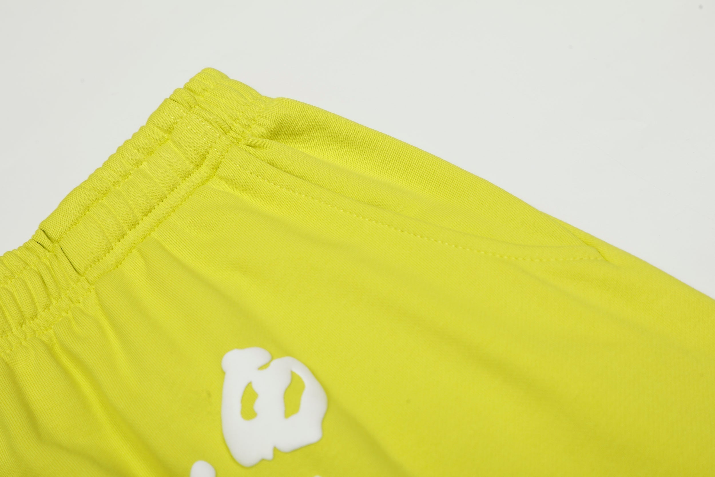 Sp5der Gradient Spider‑Web Yellow Pullover Hoodie