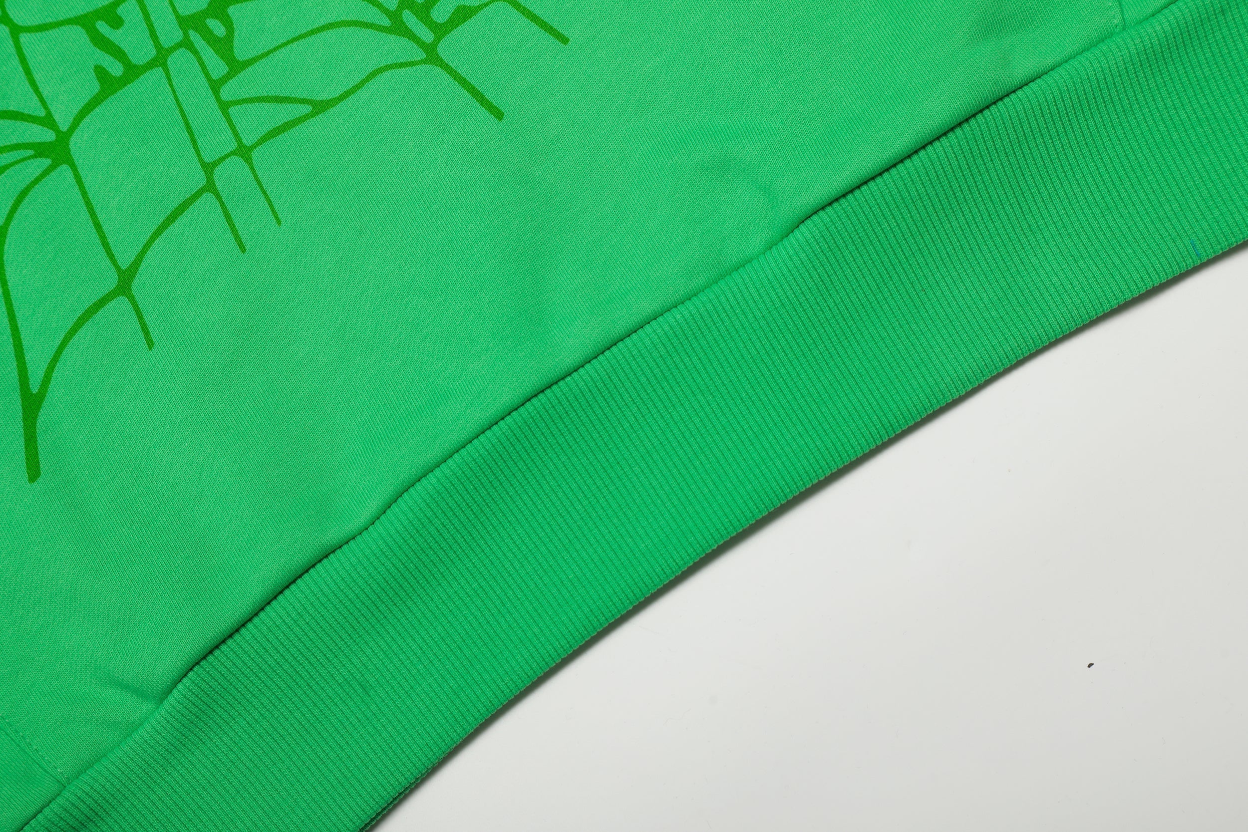 Sp5der Classic Spider‑Web Green Pullover Hoodie