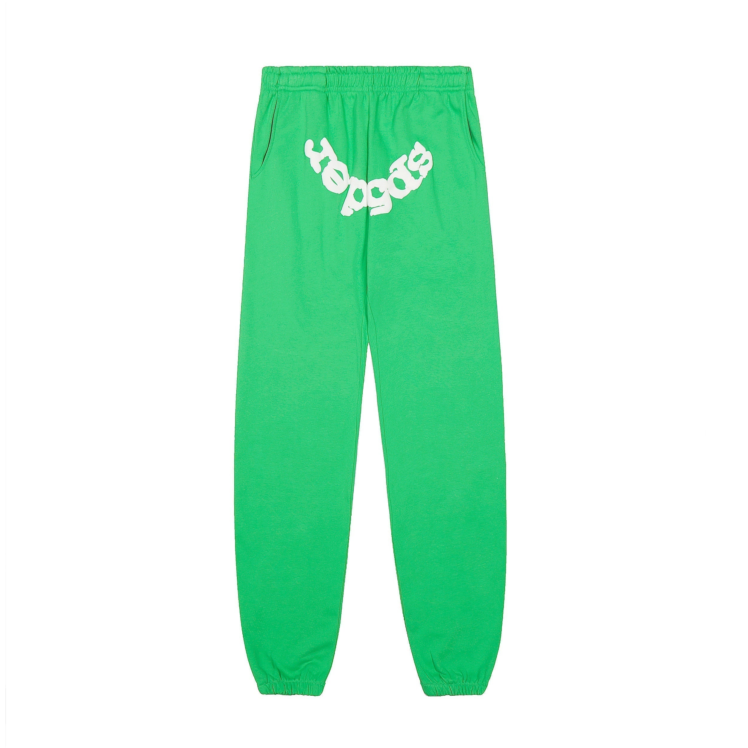 Sp5der Classic Spider‑Web Green Pullover Hoodie