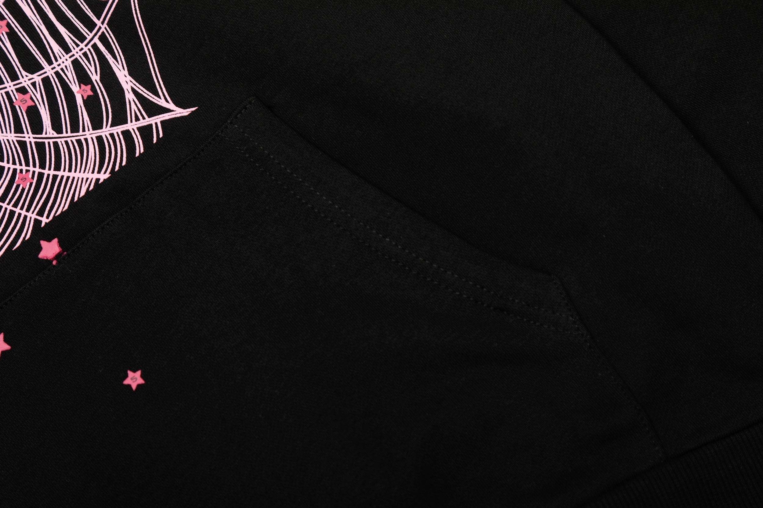 Sp5der 555 Pink Spider Graphic Pullover Hoodie
