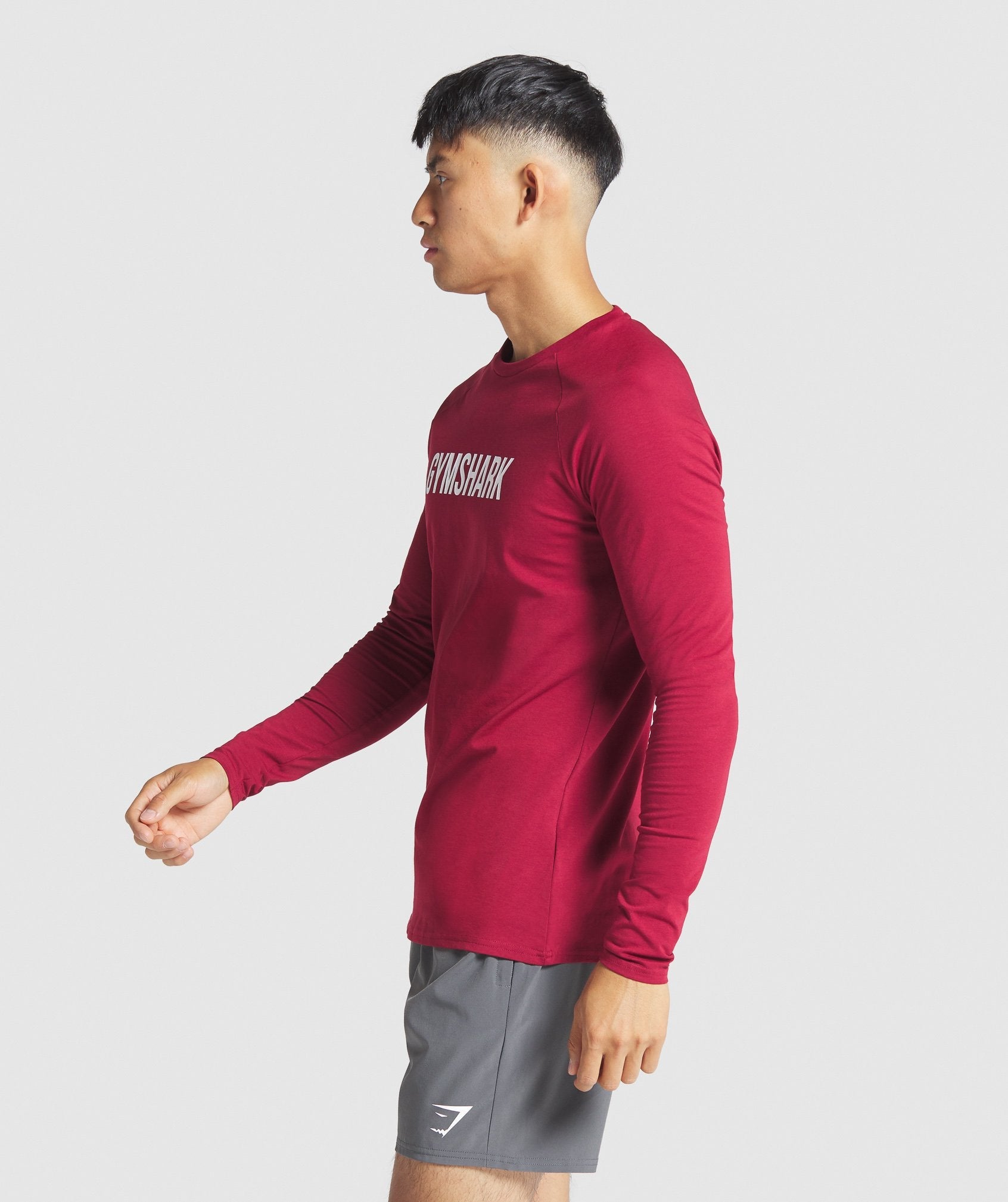 Gymshark Apollo Long Sleeve T-Shirt - Burgundy