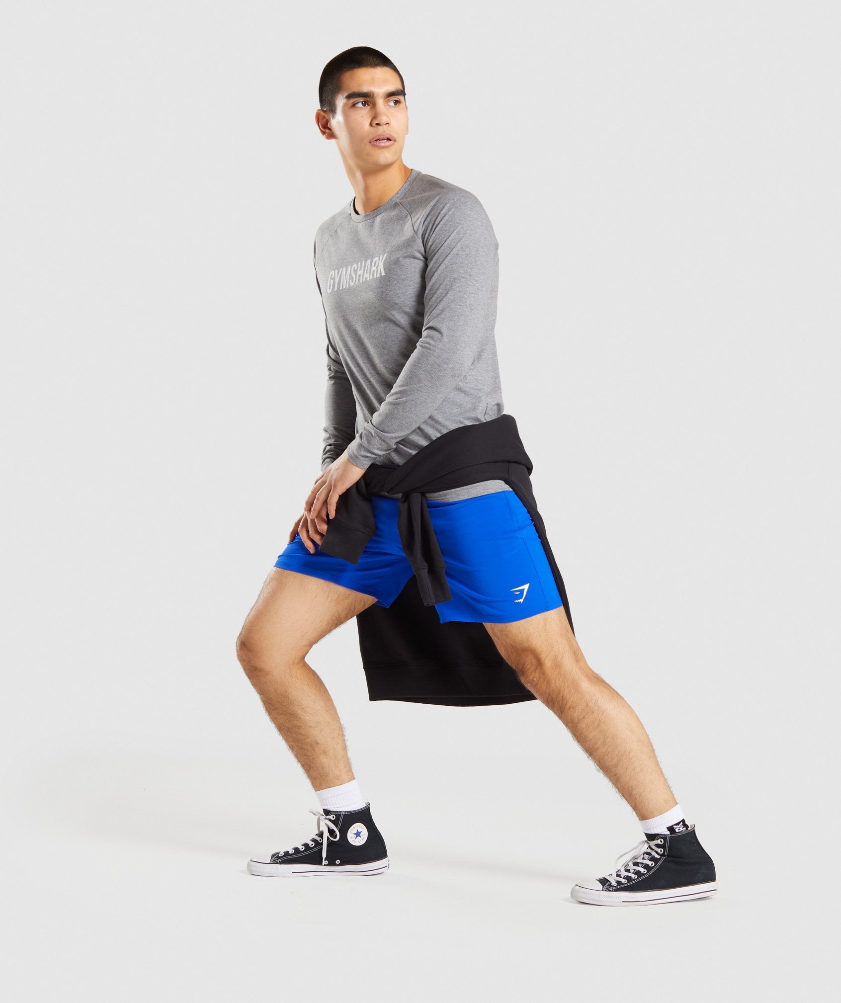 Gymshark Apollo Long Sleeve T-Shirt - Charcoal Marl