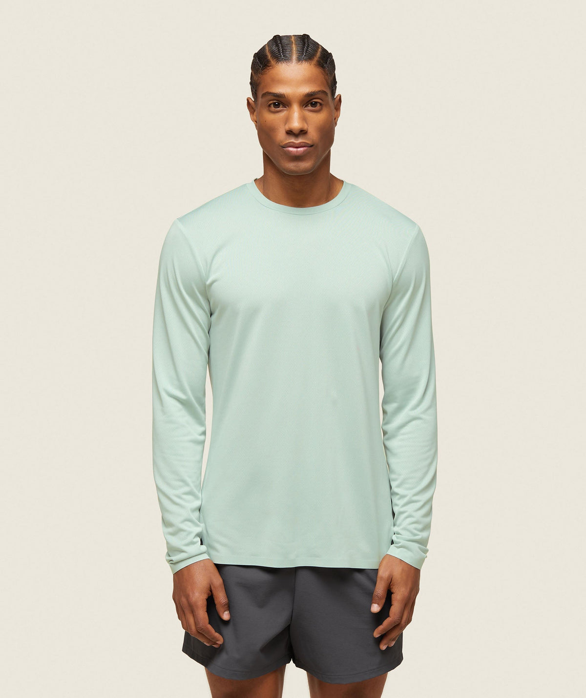 Gymshark everywear Tech Long Sleeve Tee - Cool Turquoise
