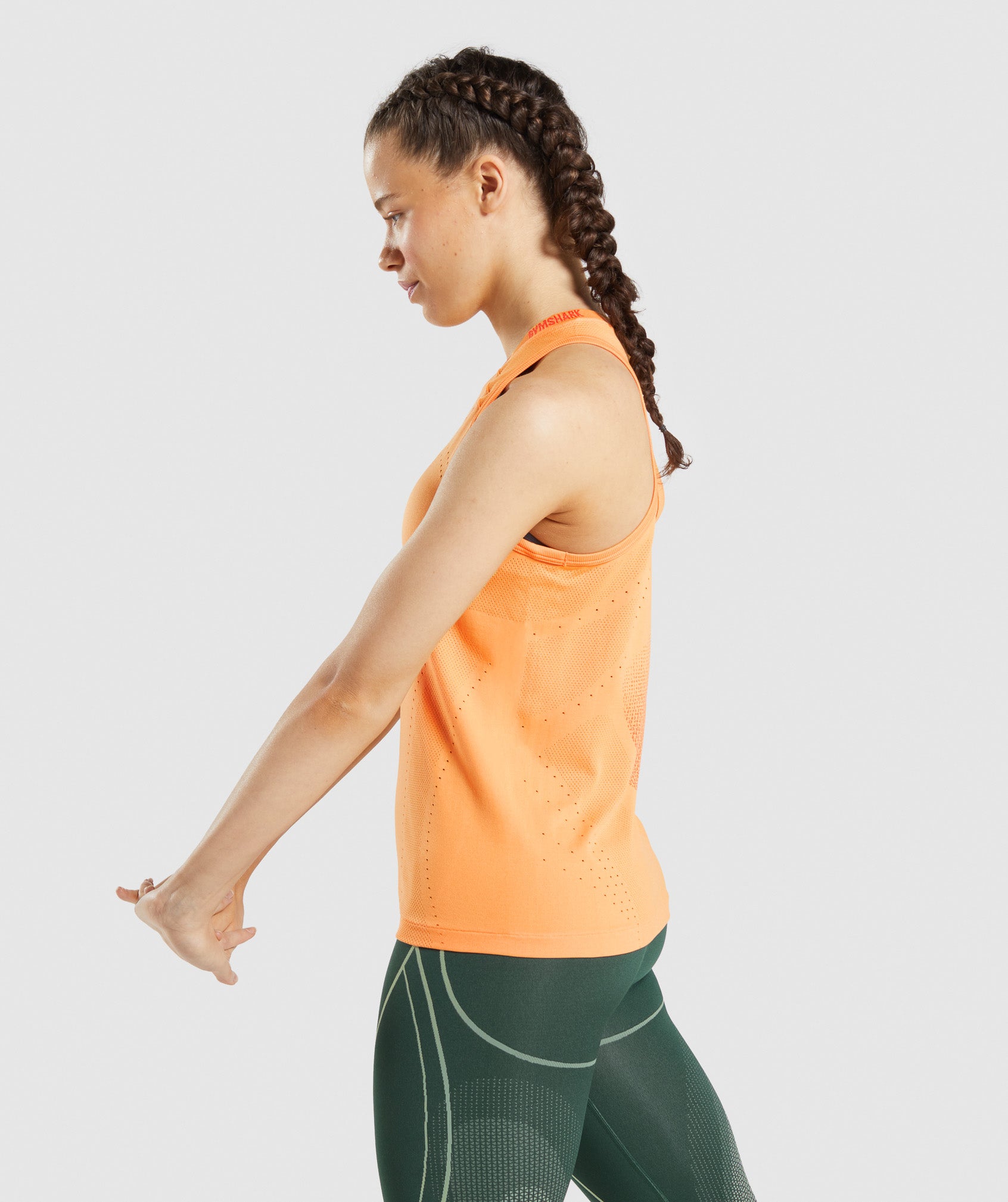 Gymshark Apex Seamless Tank - Apricot Orange/Papaya Orange