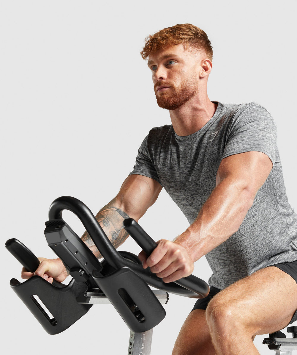 Gymshark Arrival Marl T-Shirt - Silhouette Grey/Light Grey Marl