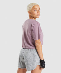 Gymshark Chalk Crop Top - Purple