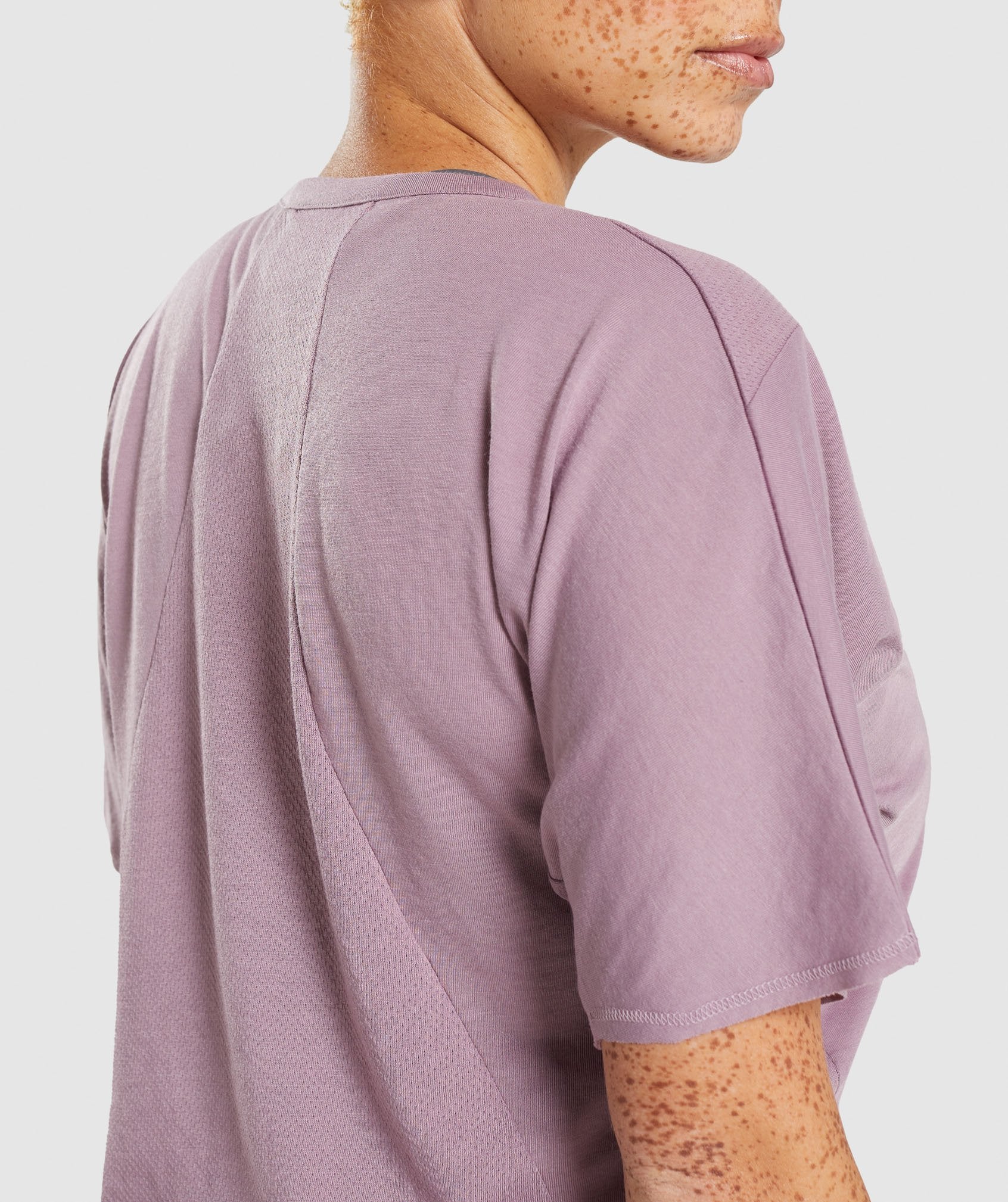 Gymshark Chalk Crop Top - Purple