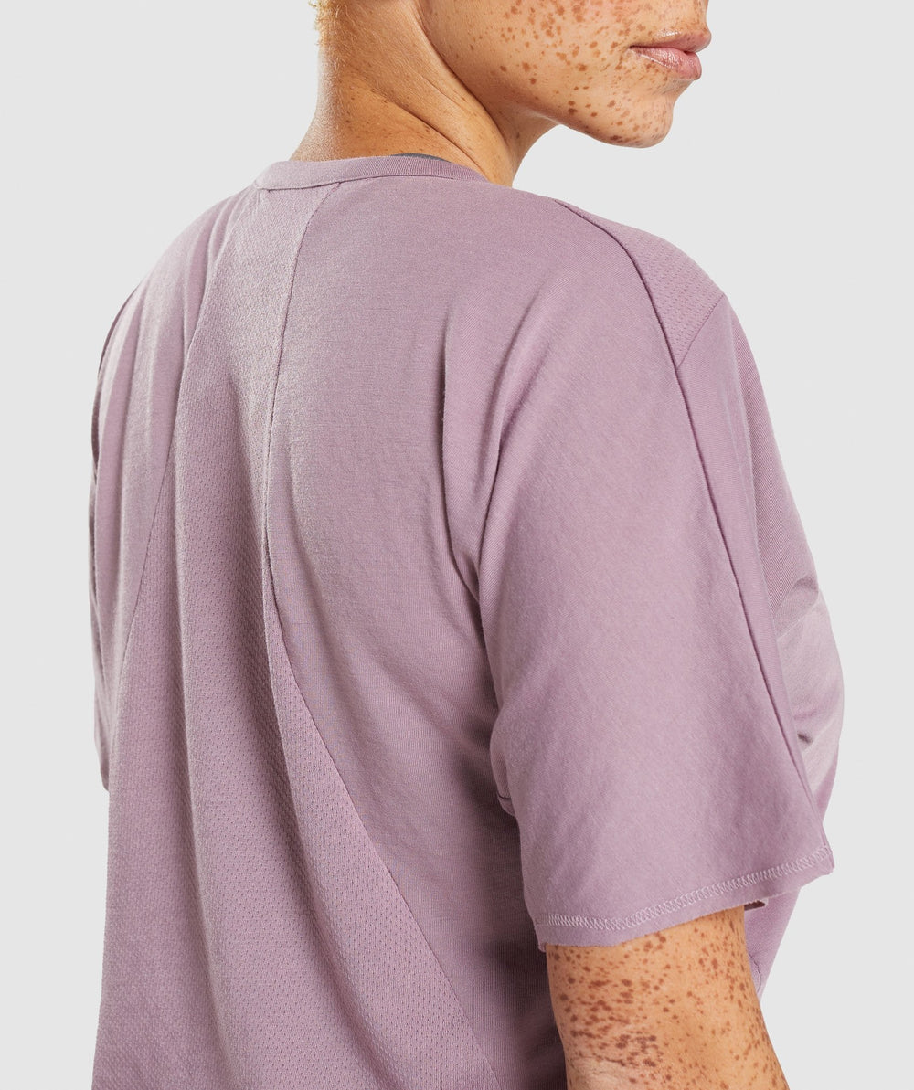 Gymshark Chalk Crop Top - Purple