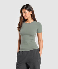 Gymshark Cotton T-Shirt - Unit Green