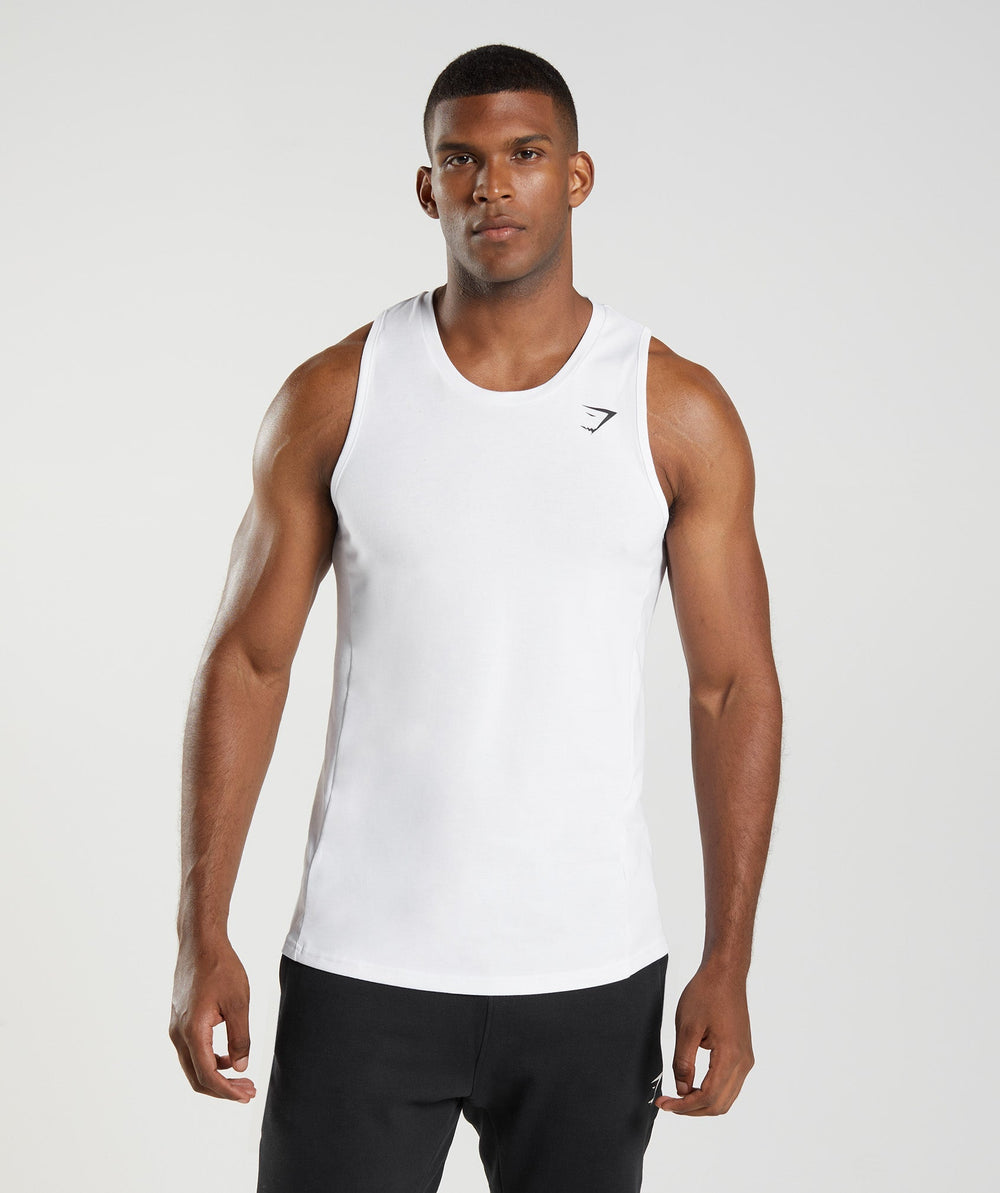 Gymshark React Tank - White