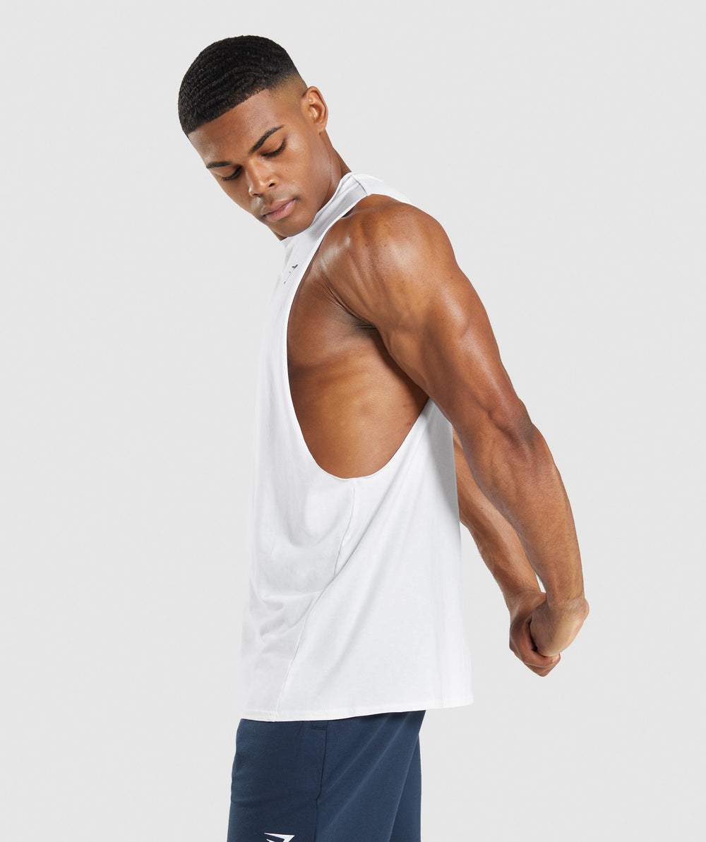 Gymshark Critical 2.0 Drop Arm Tank - White