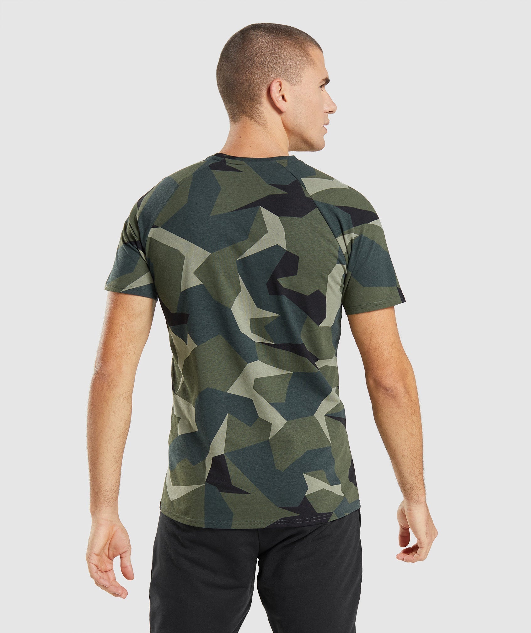 Gymshark Critical T-Shirt - Green Print