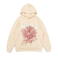 Sp5der Classic Spider‑Web 3‑Color Pullover Hoodie