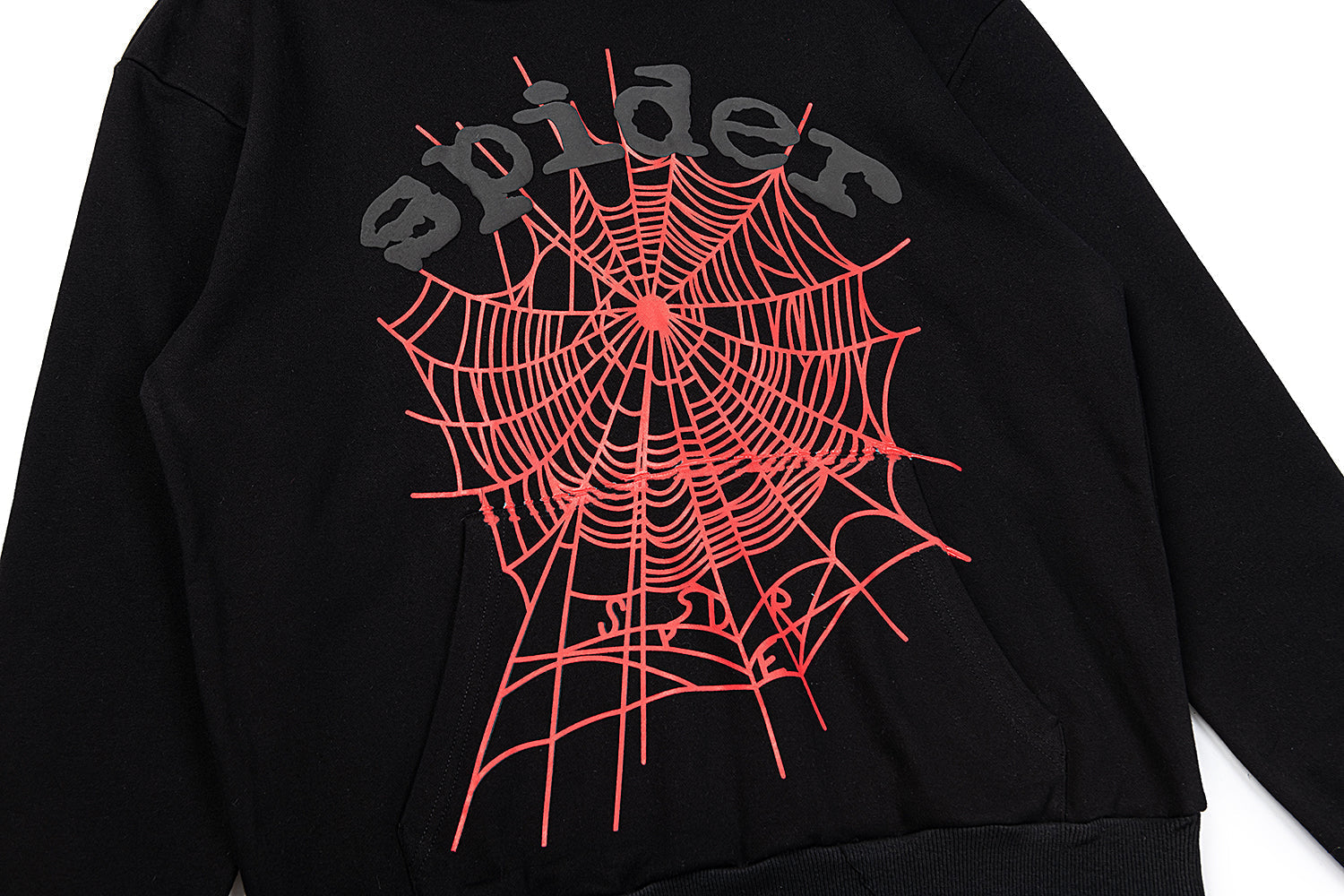 Sp5der Classic Spider‑Web 3‑Color Pullover Hoodie