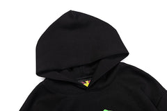 Sp5der 555 Portrait Graphic Black Pullover Hoodie