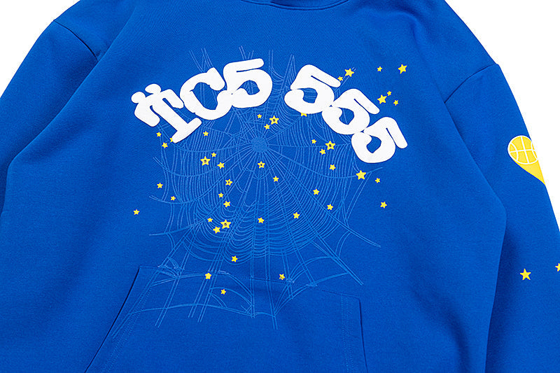Sp5der TC5 555 Blue Pullover Hoodie