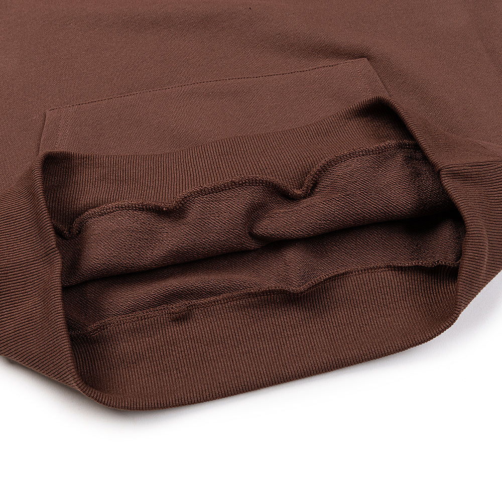 Sp5der Araignée Text Brown Pullover Hoodie