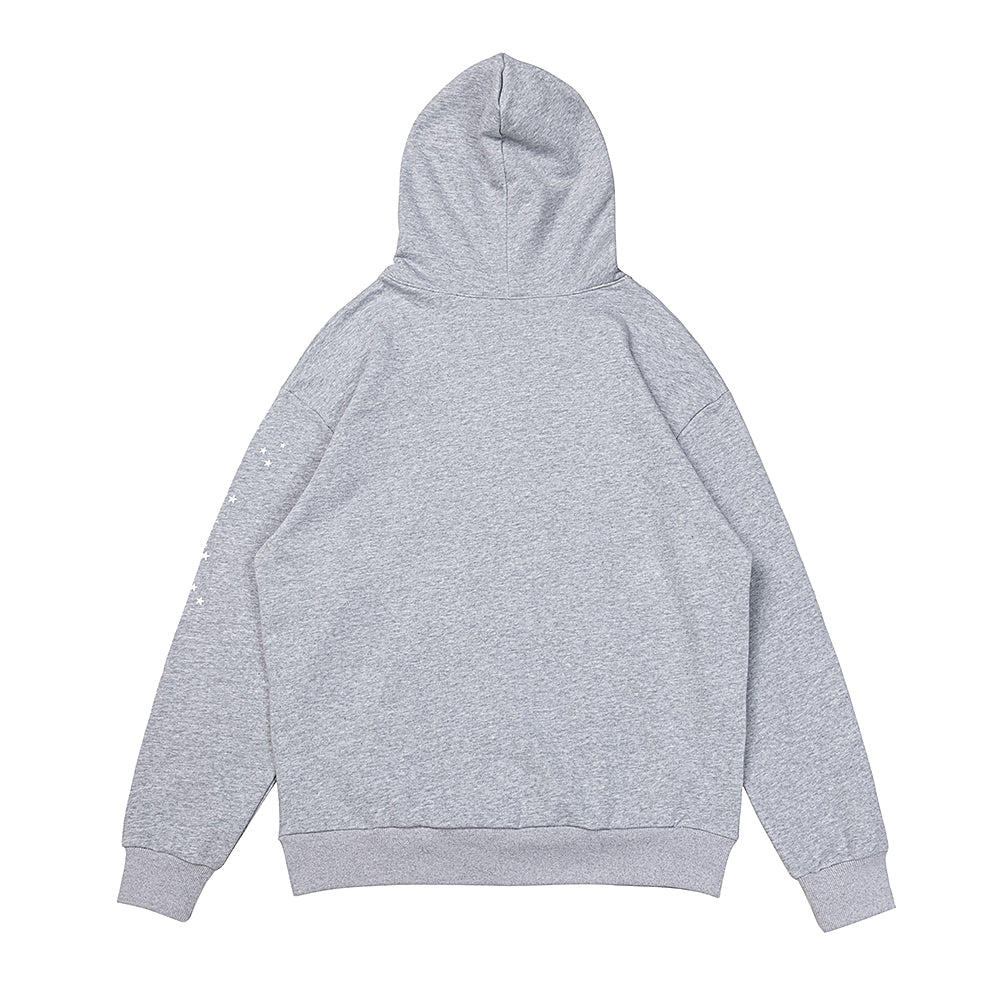 Sp5der Spider‑Web Grey Pullover Hoodie