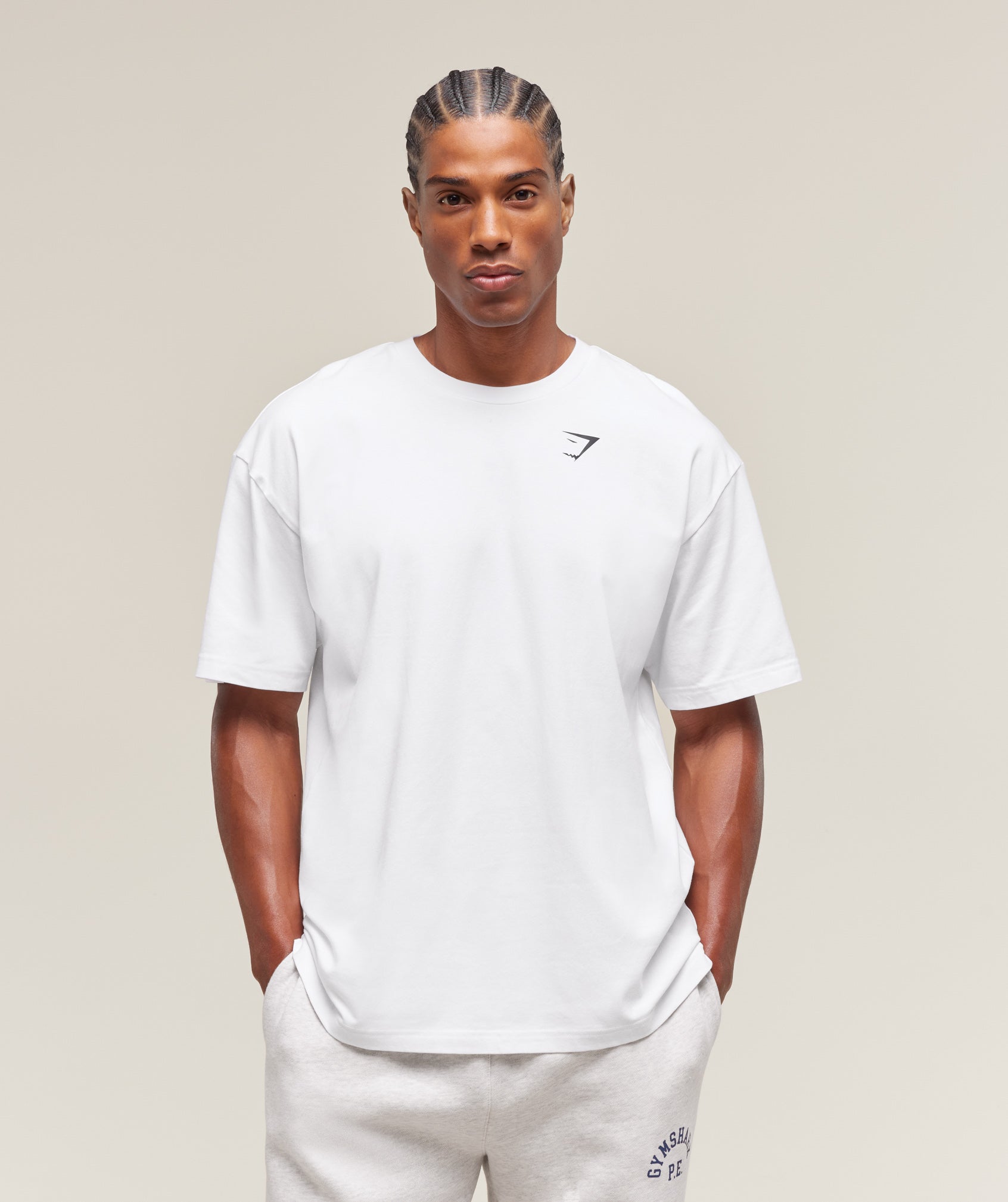 Gymshark Essential Oversized T-Shirt - White