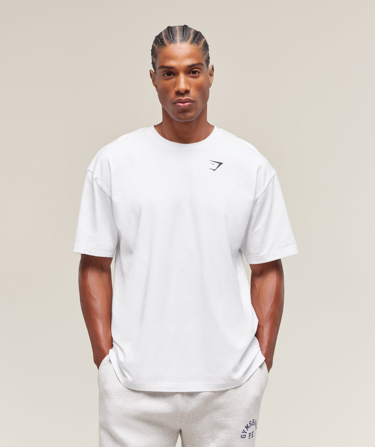 Gymshark Essential Oversized T-Shirt - White