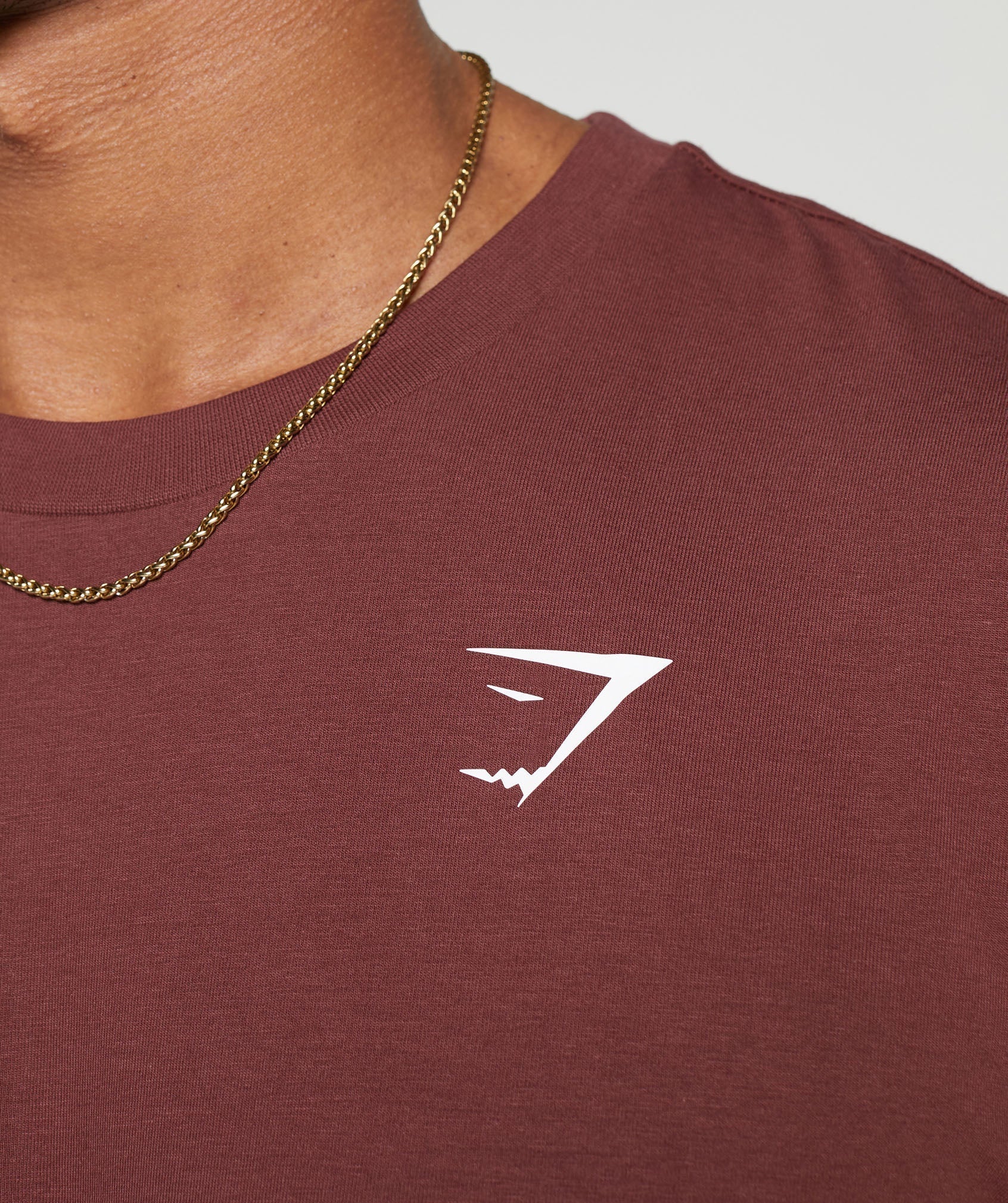 Gymshark Essential Oversized T-Shirt - Burgundy Brown