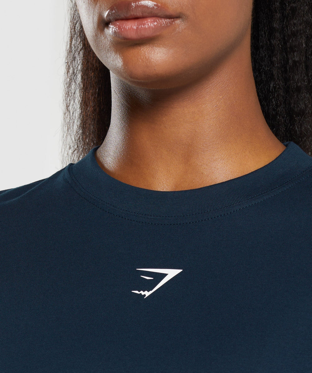 Gymshark Fraction Oversized T-Shirt - Navy