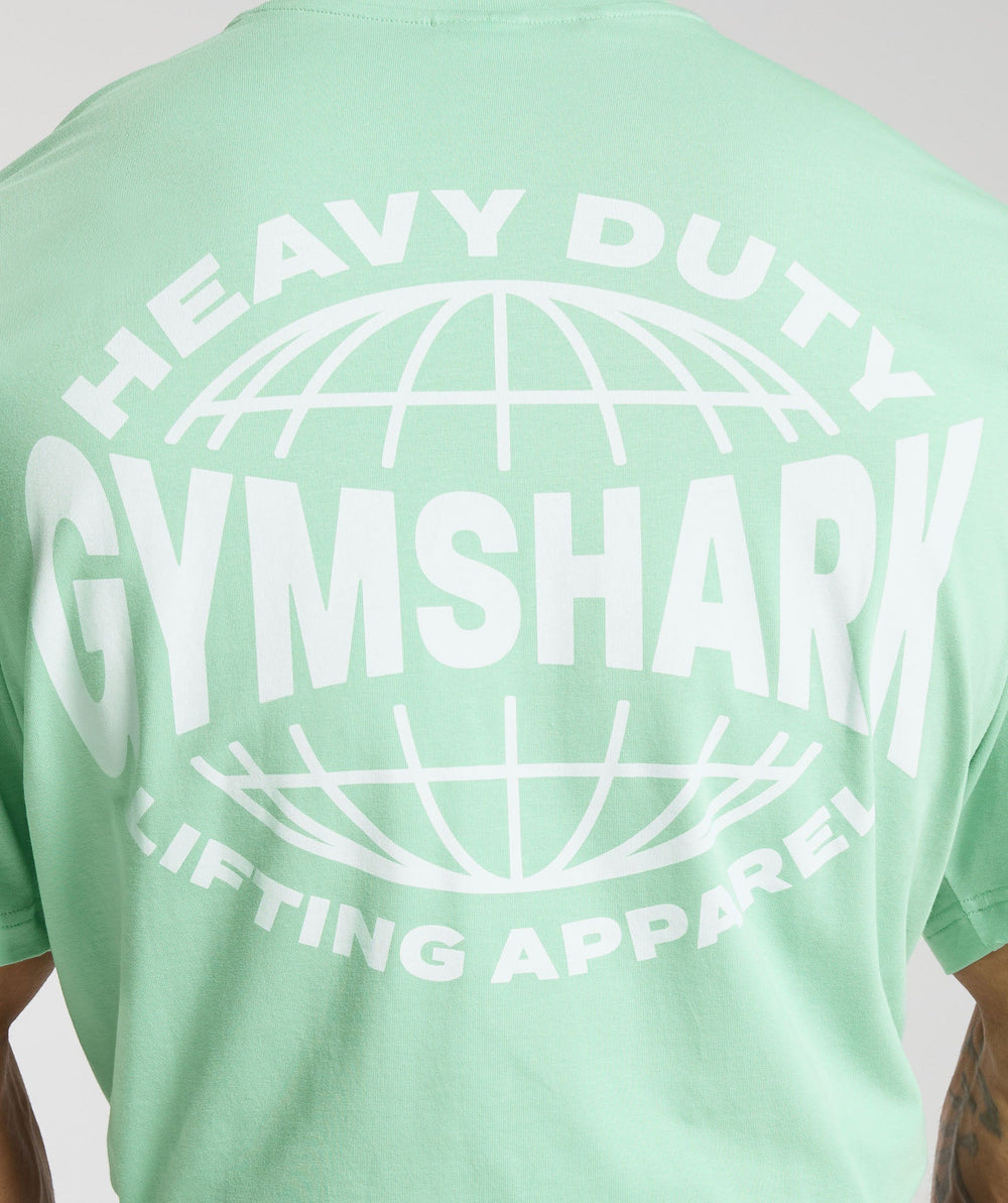 Gymshark Heavy Duty Apparel T-Shirt - Lido Green