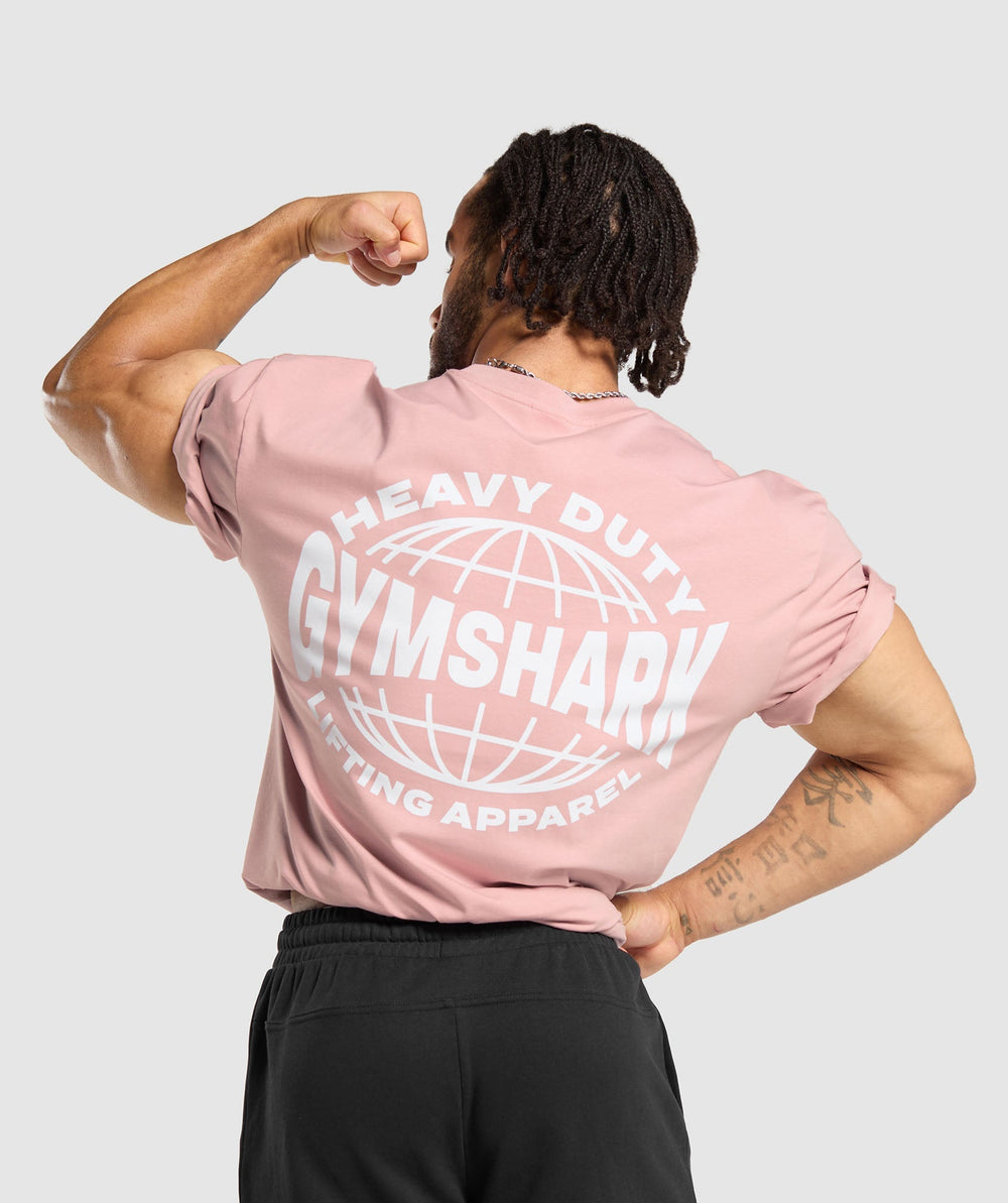 Gymshark Heavy Duty Apparel T-Shirt - Light Pink