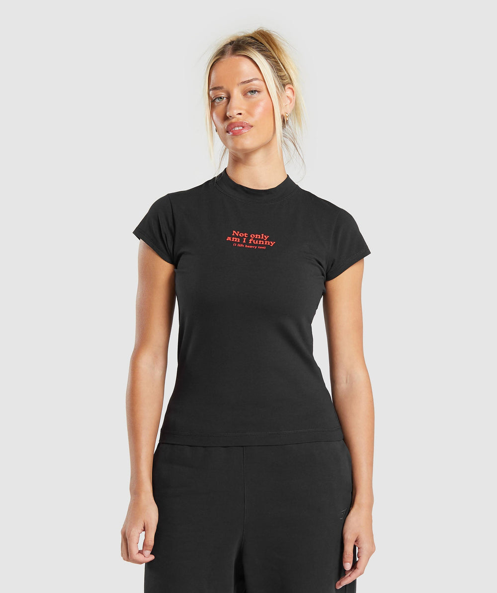 Gymshark Lift Heavy Body Fit T-Shirt - Black