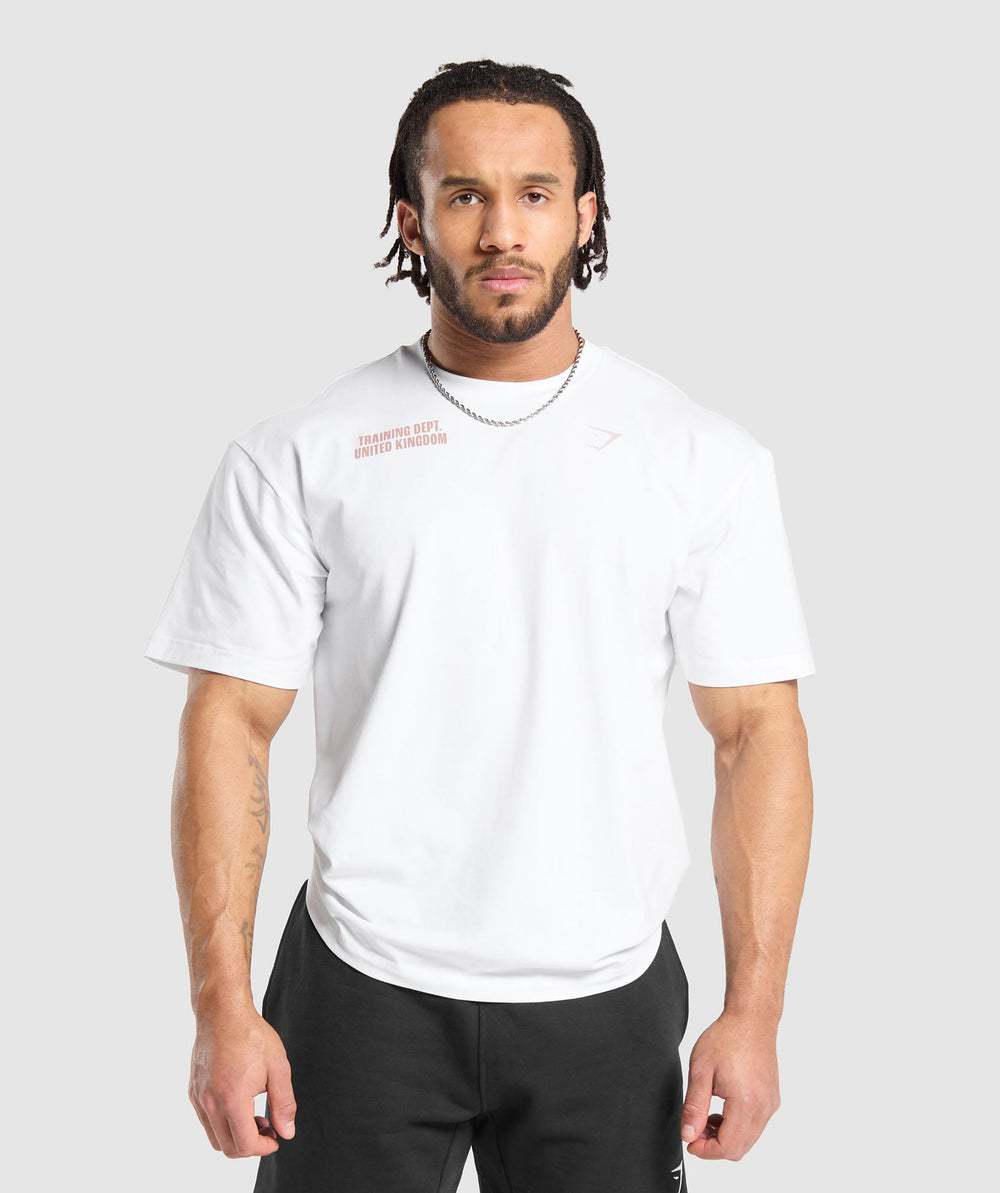 Gymshark Training Dept. UK T-Shirt - White