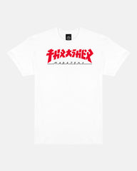 THRASHER Skate Mag Red Logo White Short‑Sleeve T‑Shirt