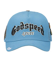 Godspeed Forever Trucker Hat Baby Blue