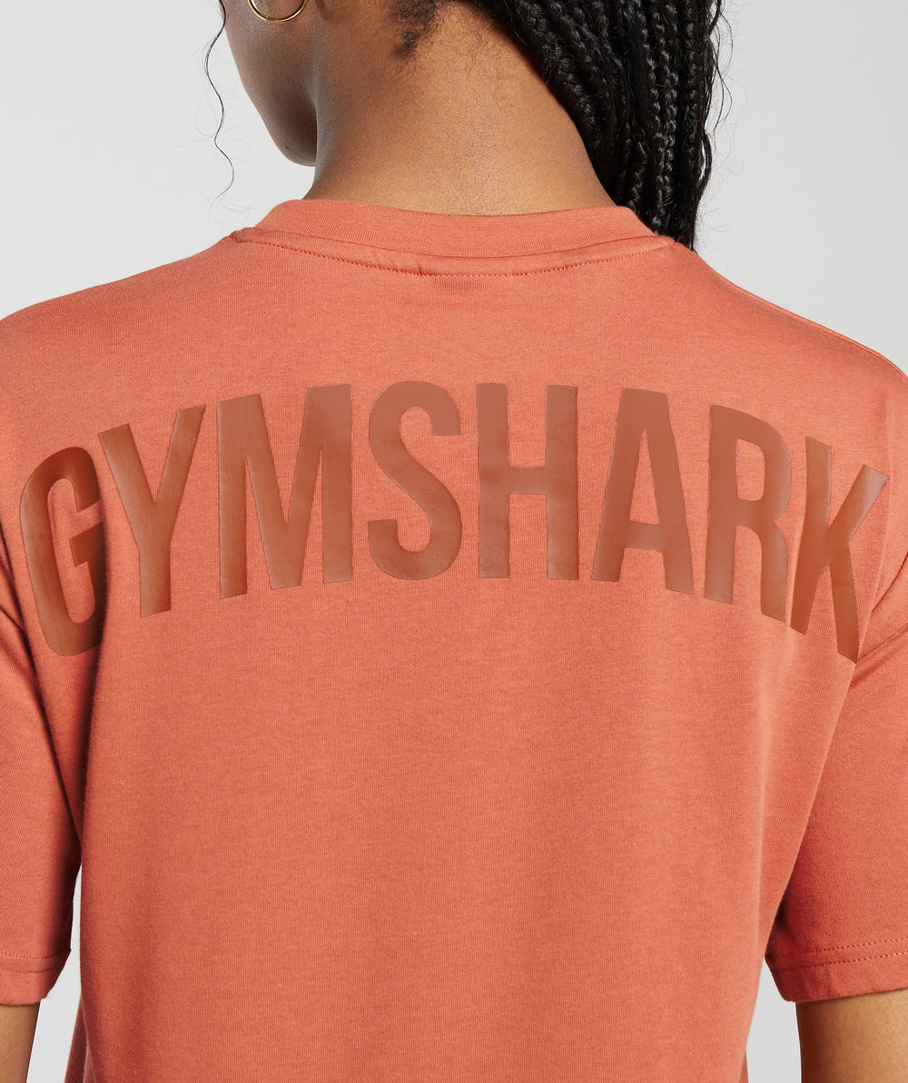 Gymshark GS Power Oversized T-Shirt - Terracotta Orange