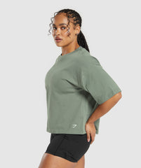 Gymshark Heavyweight Cotton T-Shirt - Unit Green