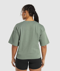 Gymshark Heavyweight Cotton T-Shirt - Unit Green