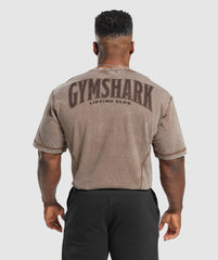 Gymshark Heritage Washed T-Shirt - Penny Brown