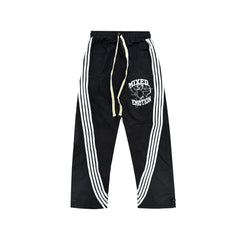 MIXED EMOTION Side Stripe Graphic Street Pants
