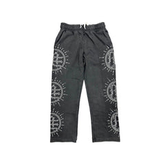 MIXED EMOTION Sun Symbol Print Casual Street Pants