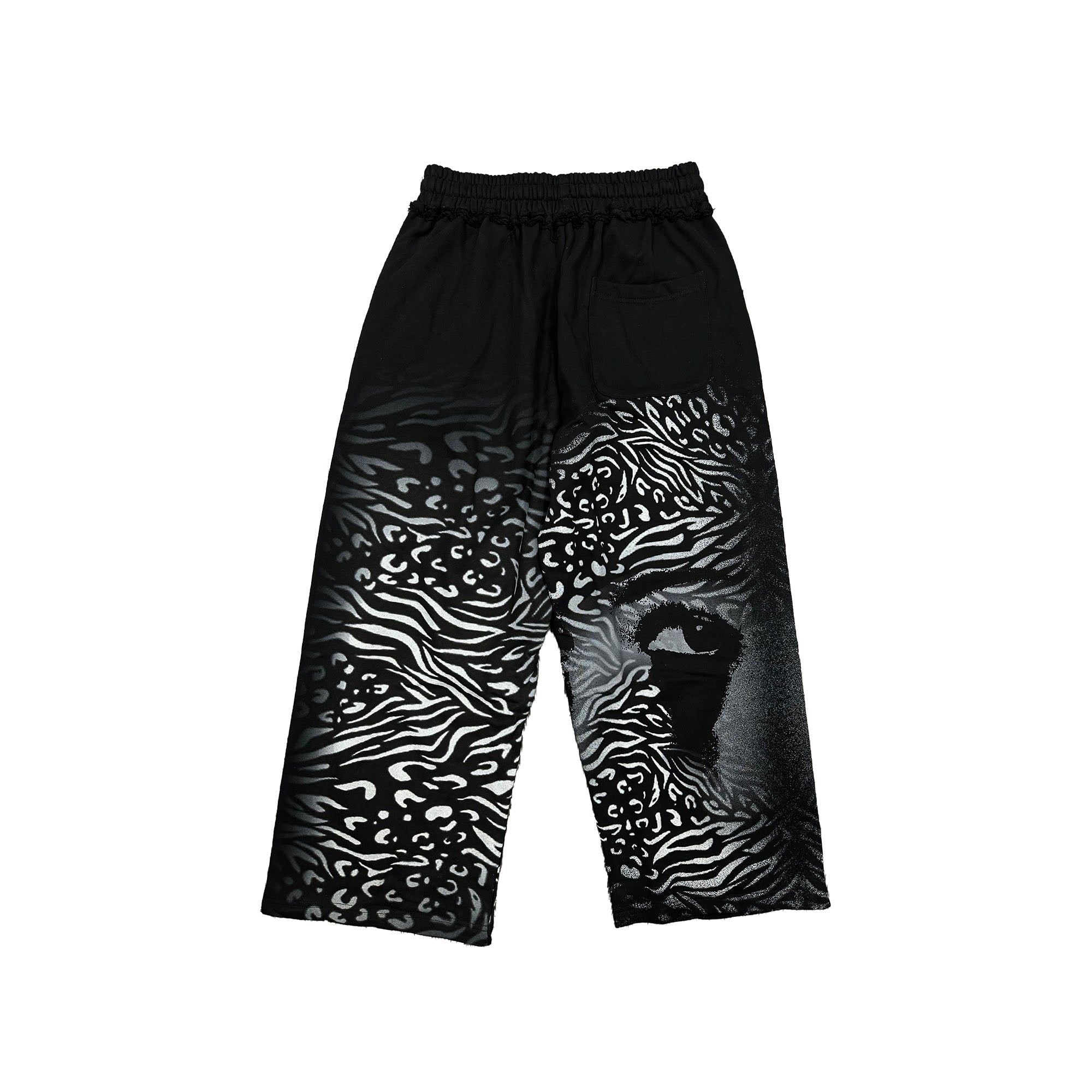MIXED EMOTION Abstract Portrait Graphic Baggy Streetwear Pants