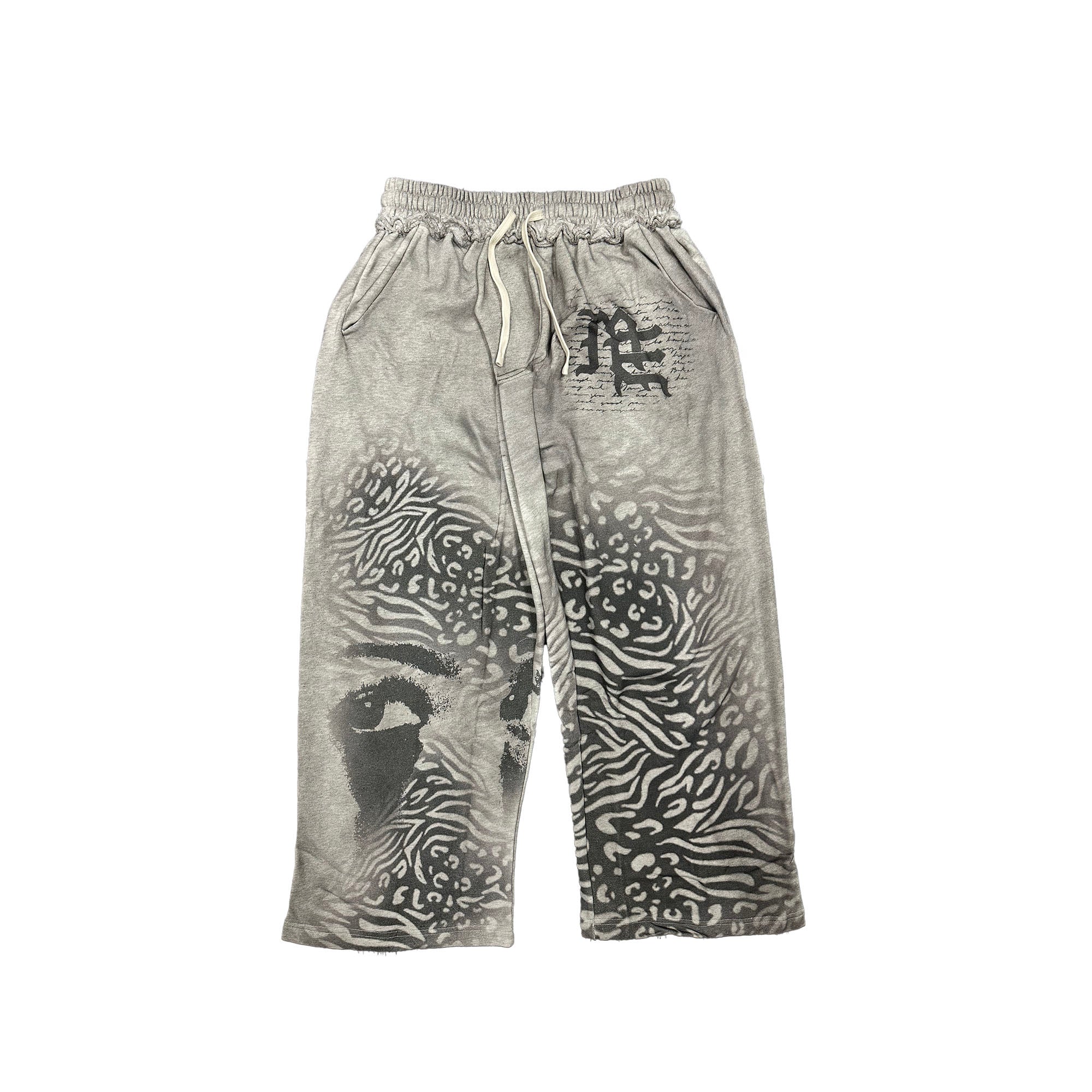 MIXED EMOTION Graphic Print Baggy Streetwear Pants