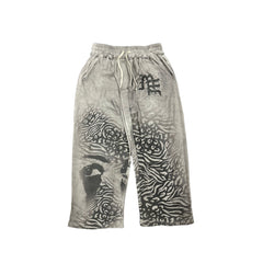 MIXED EMOTION Graphic Print Baggy Streetwear Pants