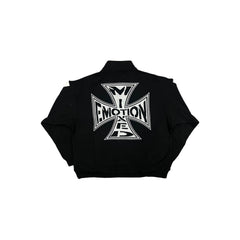 MIXED EMOTION Cross Graphic Quarter‑Zip Pullover Sweatshirt