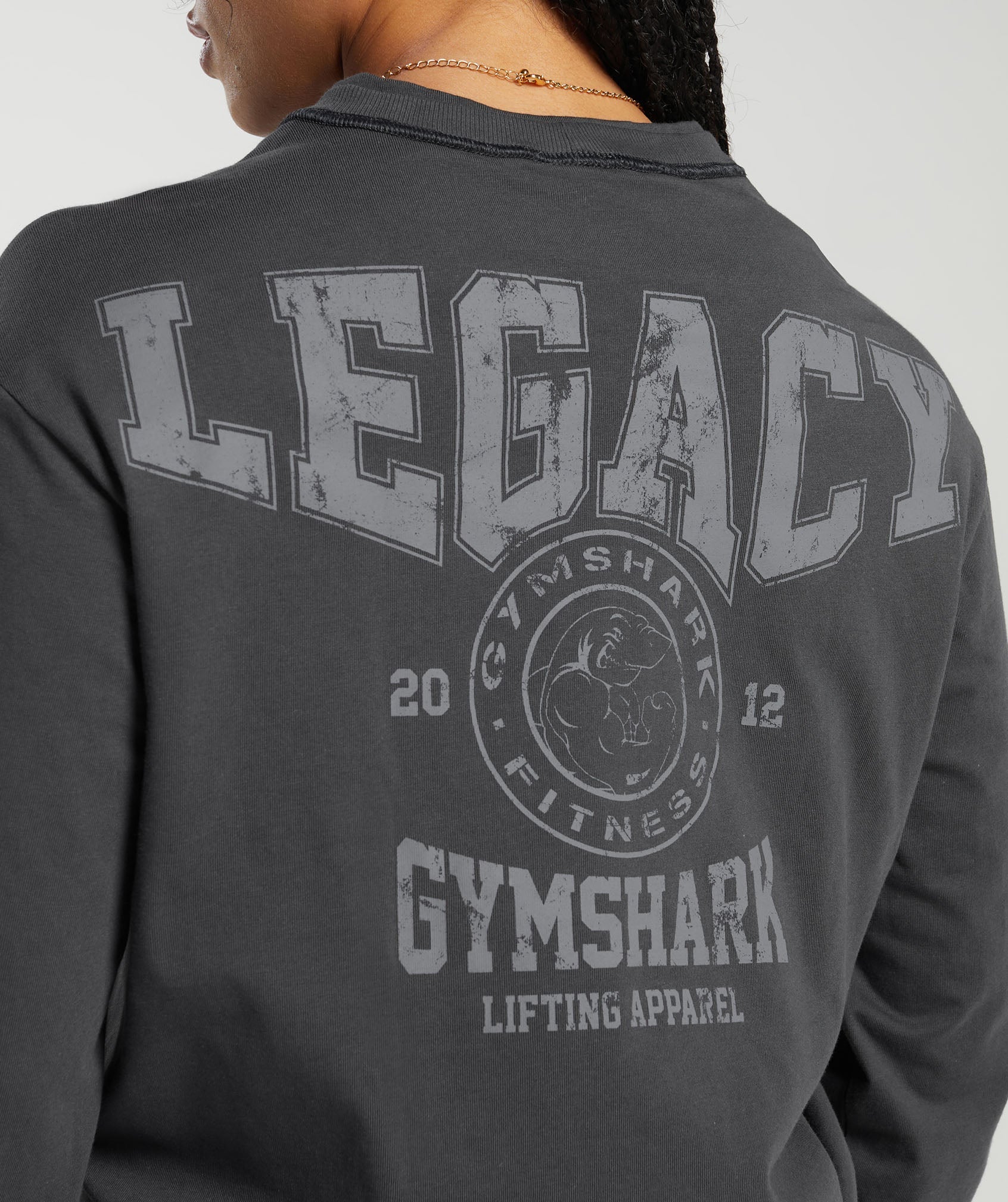 Gymshark Legacy Long Sleeve Top - Asphalt Grey