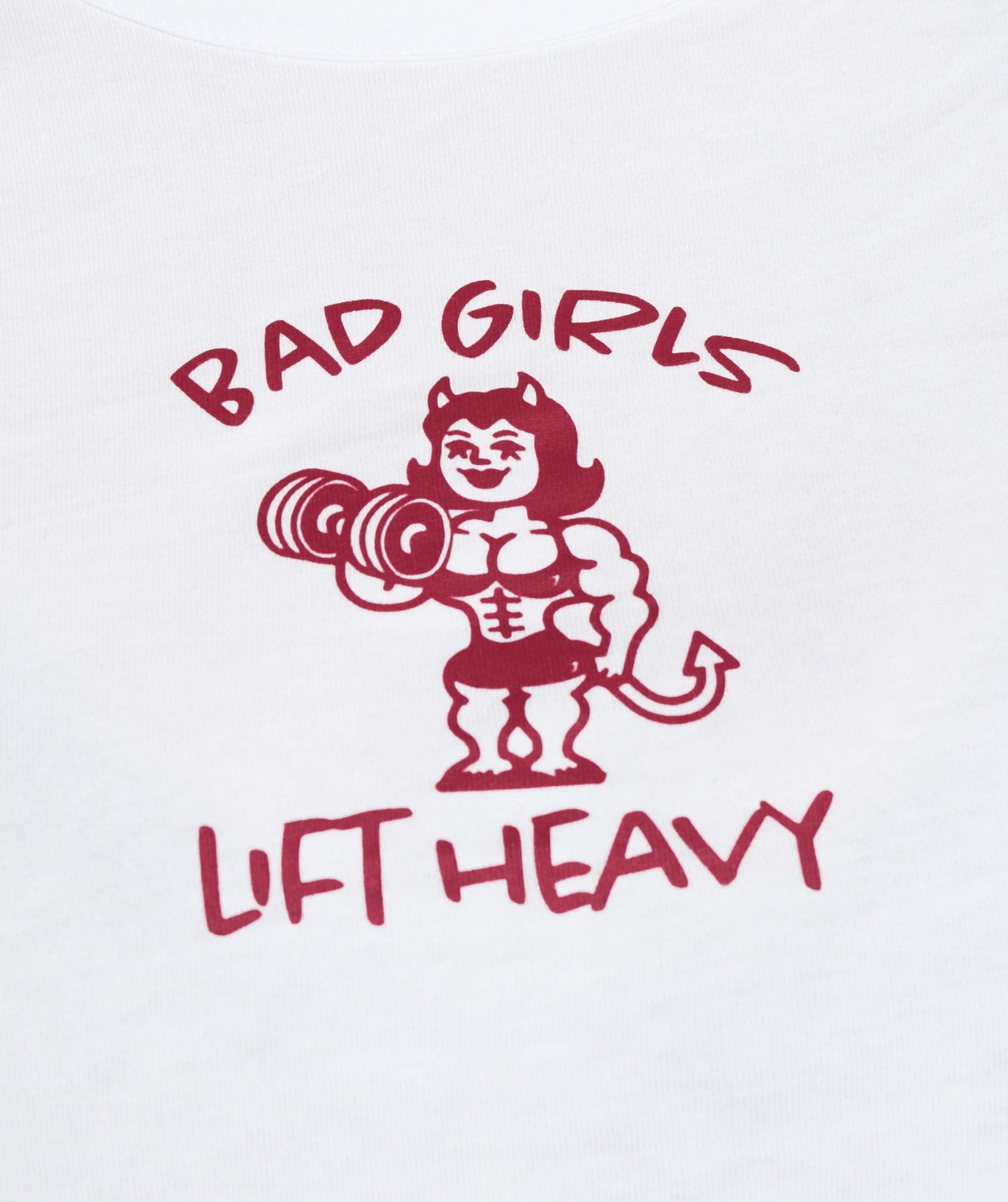 Gymshark Lifting Club Graphic Baby Tee - White