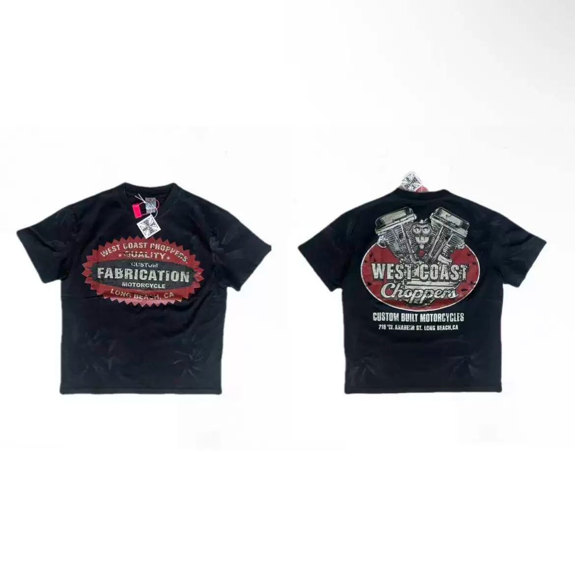 West Coast Choppers Fabrication Engine Badge Tee - Black